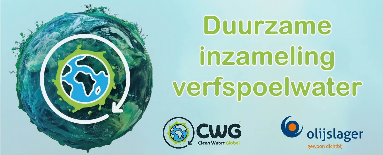 Recycle je verfspoelwater