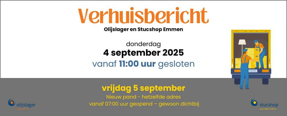 Olijslager Emmen gaat verhuizen!